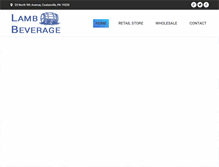 Tablet Screenshot of lambbeverage.com